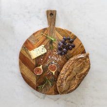Load image into Gallery viewer, Acacia & Mango Chevron Chopping Board