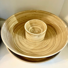Load image into Gallery viewer, Bamboo Serving Bowl - White