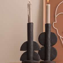 Load image into Gallery viewer, Candle holder Double Bubble - Black