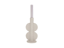 Load image into Gallery viewer, Double Bubble Candle Holder Sculpture- Ivory- Arriving Anyday