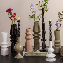 Load image into Gallery viewer, Sparkle Bubbles Candle Holder - Grayed jade