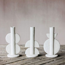 Load image into Gallery viewer, Double Bubble Candle Holder Sculpture- Ivory- Arriving Anyday