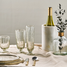 Load image into Gallery viewer, Obsidian Champagne Glass - Clear (Set of 4)