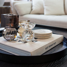 Load image into Gallery viewer, Crystal Candle Holder - Medium Sized Clear coloured