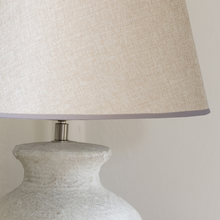 Load image into Gallery viewer, Stoneware Lamp With Cream Shade