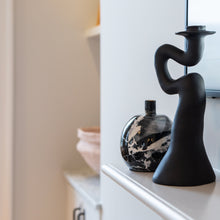 Load image into Gallery viewer, Candleholder Black Marble