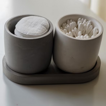 Load image into Gallery viewer, Grey Oval Concrete Trinket Display Tray