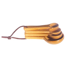 Load image into Gallery viewer, Bamboo Measuring Spoons - Set Of 4