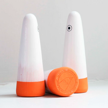 Load image into Gallery viewer, Limited edition ceramic family and friend collection - white &amp; orange brush
