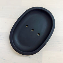 Load image into Gallery viewer, Black concrete Soap Dish

