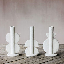 Load image into Gallery viewer, Double Bubble Candle Holder Sculpture- Ivory- Arriving Anyday
