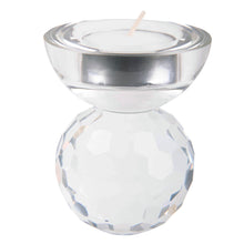 Load image into Gallery viewer, Cystal clear small candle holder

