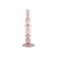 Load image into Gallery viewer, Glass Art bubbles Candle Holder -Pink
