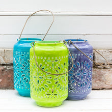 Load image into Gallery viewer, Moroccan Cut-Out Lantern Citron
