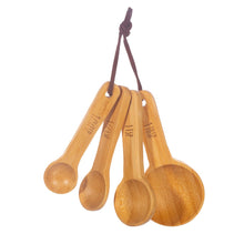 Load image into Gallery viewer, Bamboo Measuring Spoons - Set Of 4
