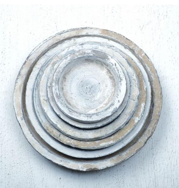 Antiqued Whitestone 9 cm Saucer - small